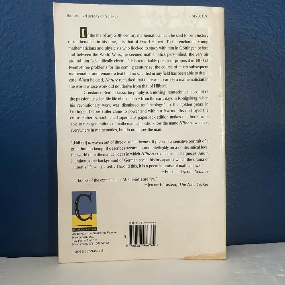 Hilbert - Book by Constance Reid
